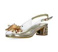 Laura Vita Misstyl by Sandalias Fashion de Cuero Mujer MILY 22, Talla:37 EU, Color:Gold