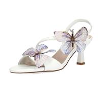 Laura Vita Misstyl by Sandalias Fashion de Cuero Mujer Mima 16, Talla:41 EU, Color:Blanco