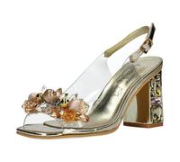Laura Vita Misstyl by Sandalias Fashion de Cuero Mujer Missy 14, Talla:39 EU, Color:Gold