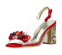 Laura Vita Misstyl by Sandalias Fashion de Cuero Mujer Missy 14, Talla:39 EU, Color:Rojo