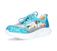 Laura Vita Mujer Zapatillas Tropisch Fresco Colores Cuero Antideslizante