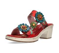 Laura Vita Mulas de Piel para Mujer Beao 10, Talla:38 EU, Color:Rojo