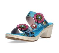 Laura Vita Mulas de Piel para Mujer Beao 10, Talla:41 EU, Color:Turquesa