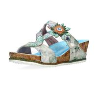 Laura Vita Mulas de Piel para Mujer Beclindao 25, Talla:39 EU, Color:Azul