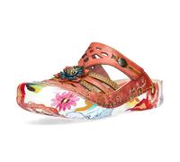 Laura Vita Mulas de Piel para Mujer Beczierso 61, Talla:37 EU, Color:Rojo