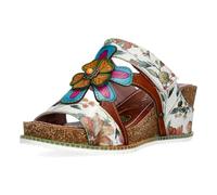 Laura Vita Mulas de Piel para Mujer Bonito 33, Talla:39 EU, Color:Marrón