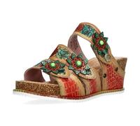 Laura Vita Mulas de Piel para Mujer Bonito 42, Talla:38 EU, Color:Beige