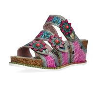 Laura Vita Mulas de Piel para Mujer Bonito 42, Talla:41 EU, Color:Gris