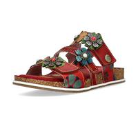 Laura Vita Mulas de Piel para Mujer Brcyano 36, Talla:38 EU, Color:Rojo