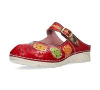 Laura Vita Mulas de Piel para Mujer Dorry 20, Talla:39 EU, Color:Rojo