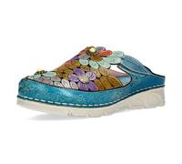 Laura Vita Mulas de Piel para Mujer Dorry 22, Talla:38 EU, Color:Azul