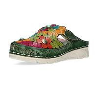 Laura Vita Mulas de Piel para Mujer Dorry 22, Talla:39 EU, Color:Verde