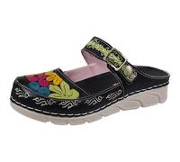 Laura Vita Mulas de Piel para Mujer Dorry 24, Talla:41 EU, Color:Negro