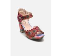 Laura Vita Sandalias Fashion de Cuero Mujer NACIO-325, Talla:38 EU, Color:Rojo