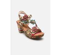 Laura Vita Sandalias Fashion de Cuero Mujer NELLAO 33, Talla:40 EU, Color:Beige