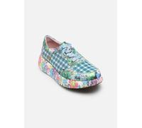 Laura Vita Zapatos con Cordones Sneaker para Mujer NIKITO 53, Talla:40 EU, Color:Azul