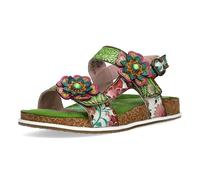 Laura Vita SANDALIA BRCYANO-38 PIEL ESTAMPADA GRIS