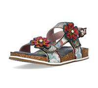 Laura Vita Sandalia Brcyano-38 Piel Estampada Gris talla numeric_37