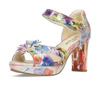 Laura Vita Sandalia Para Dama Con Talón Cerrado Plataforma Tacón Alto Hicao 01