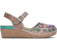 Laura Vita Sandalia para mujer FASCINEO 55 Flores de la talla 36 en color VERDE