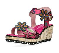 Laura Vita Sandalias Fashion de Cuero Mujer Ballon 08, Talla:41 EU, Color:Rosa