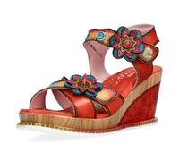 Laura Vita Sandalias Fashion de Cuero Mujer Ballon 26, Talla:41 EU, Color:Naranja