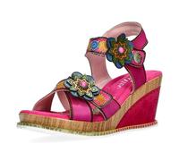 Laura Vita Sandalias Fashion de Cuero Mujer Ballon 26, Talla:41 EU, Color:Rosa