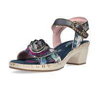 Laura Vita Sandalias Fashion de Cuero Mujer Beao 16, Talla:38 EU, Color:Azul