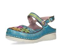 Laura Vita Sandalias Fashion de Cuero Mujer Dorry 32, Talla:39 EU, Color:Turquesa