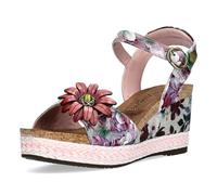 Laura Vita Sandalias Fashion de Cuero Mujer Facyo 75, Talla:37 EU, Color:Morado