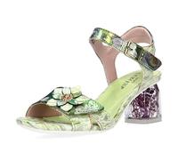 Laura Vita Sandalias Fashion de Cuero Mujer Framboiseo 16, Talla:41 EU, Color:Verde