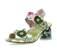 Laura Vita Sandalias Fashion de Cuero Mujer Framboiseo 26, Talla:37 EU, Color:Verde