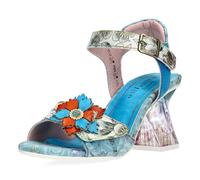 Laura Vita Sandalias Fashion de Cuero Mujer HACSIO 12, Talla:41 EU, Color:Azul