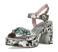 Laura Vita Sandalias Fashion de Cuero Mujer HECALO 12, Talla:40 EU, Color:Gris