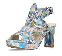 Laura Vita Sandalias Fashion de Cuero Mujer Hicao 19, Talla:38 EU, Color:Azul