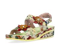 Laura Vita Sandalias Fashion de Cuero Mujer Jacdiso 08, Talla:40 EU, Color:Verde