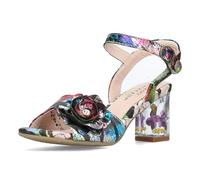 Laura Vita Sandalias Fashion de Cuero Mujer LUCIEO-25, Talla:39 EU, Color:Negro