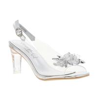 Laura Vita Sandalias Fashion de Cuero Mujer MIRA-01, Talla:39 EU, Color:Blanco