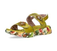 Laura Vita Sandalias Fashion de Cuero Mujer SANAO 53, Talla:39 EU, Color:Verde