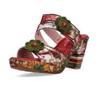 Laura Vita Sandalias Pala Floral Plataforma Corcho NELLAO 32