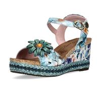 Laura Vita Sandalias para mujer FACYO 75 Flores de la talla 36 en color BLEU