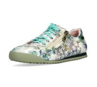 Laura Vita Zapatillas Tela Malla Bordado Brillo Rosa Verde Amarillo TIVANAO 05