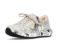 Laura Vita Zapatos con Cordones Sneaker para Mujer Burton 1123, Talla:38 EU, Color:Blanco