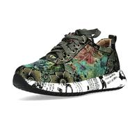 Laura Vita Zapatos con Cordones Sneaker para Mujer Burton 38, Talla:38 EU, Color:Verde