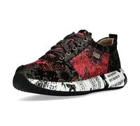 Laura Vita Zapatos con Cordones Sneaker para Mujer Burton 38, Talla:40 EU, Color:Rojo