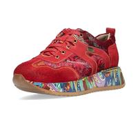 Laura Vita Zapatos con Cordones Sneaker para Mujer Delphine 16, Talla:38 EU, Color:Rojo