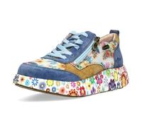 Laura Vita Zapatos con Cordones Sneaker para Mujer NIKITO 62, Talla:40 EU, Color:Azul
