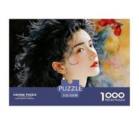 Laura Zilledi in A White Lace 1000 Stück Ökopapier Puzzle Kitten Lebendige Bilder Familienspiel Puzzles Für Erwachsene Und Kinder 52x38cm/1000pcs