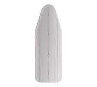 Laurastar Funda universal, funda de planchar gris claro, 131 cm x 55 cm, marcas de plegado integradas, sistema de clips, adecuada para todas las tablas de planchar de otras marcas, lavable a máquina