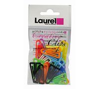 Laurel Büroklammern Plastiklips, 25 mm, farbig, 100er Pack